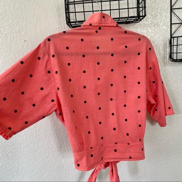 Cotton button up crop top - Picture 3 of 4